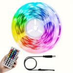 1Set Usb Led 5050 Rgb Strip Lights, Sync Color Changing Luminous Led String, 44/24Key Remote Control, Smart Application Remote Control, Decorative Night Light, For Bedroom Room Home Decorative Party Festival. - Image 7