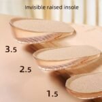1Pair Invisible Inner Raised Insole, Raised Insole, Self-Adhesive Soft Cushion For Men And Women