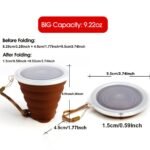 Collapsible Silicone Travel Cup With Lid - Portable And Reusable Drinking Cup For Camping, Hiking, And Outdoor Activities - Image 14