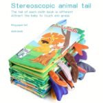 Diikamiiok Colorful Cloth Books For Youngsters - Engaging Visual & Auditory Training With Cartoon Animal Tails, Soft Polyester, Ideal For Ages 12-72 Months, Youngsters Learning Toys - Image 11