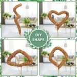 1Pc Diy Shape Plant Climbing Pole, Bendable Coconut Brown Stick, Plant Climbing Rattan Column Gardening Plant Support Rack Artificial Coconut Brown Stick - Image 2