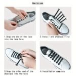 16Pcs Silicone No Tie Shoe Laces, Creative Lazy Shoelaces - Image 12