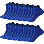 12 Pairs Of Men'S Mid Crew Sport Socks, Sweat-Absorbing Comfy Breathable Socks For Men'S Basketball Training, Running Outdoor Activities - Image 3