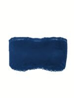 Plus Size Sexy Tube Bra, Women'S Plus Solid High Stretch Lace Strapless Bandeau Tube Bra - Image 3