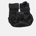 Women'S Elegant Thermal Leg Warmers - Thick Fleece-Lined Winter Pants With Elastic Waistband, Solid Black, Hand Wash/Dry Clean, Versatile For Yoga, Lounge & Outdoor Activities, Yoga Wear | Sleek Design | Comfortable Fit - Image 2