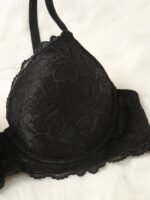 Contrast Lace Push Up Bra, Comfy & Breathable Everyday Bra, Women'S Lingerie & Underwear - Image 8