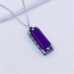 1Pc Mini Harmonica Necklace, 4-Hole 8-Note, Playable Melody, Multi-Color Options, Metal Polished Finish, Beginner Instrument, Ideal Christmas & Spring Festival Gift, No Bag Included - Image 11