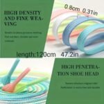 1Pair Luminous Shoelaces Men'S Women'S Sneakers Shoelaces, Glow In The Dark, Fluorescent Shoelaces For Party Dance Dress Up - Image 2