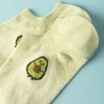 5 Pairs Women'S Avocado Print Ankle Socks - Elegant Casual Short Socks With Playful Fruit Design, Soft Breathable Fabric, Machine Washable For Casual Attire, Comfortable Footwear, Fun Design, Comfortable Material, Stylish Women - Image 5