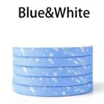 1 Pair Ink Splashing Lazy Free Tie Elastic Shoelaces, Elastic Multicolor Shoelaces With 4Pcs Metal Press Buckles - Image 18