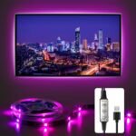 1 Set 4.98Meter For Tv Led Backlight 55.88-165.1 Cm, Smart Tv Led Lights Are Dimmable In 8 Colors, Dynamic Mode, Sensitive And Adjustable Tv Light Strip Is Suitable For Game Room, Tv Background Decoration Eid Al-Adha Mubarak - Image 4