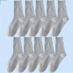 3/5Pairs Men'S Loose Fitting Socks, Thin Breathable Comfy Crew Socks, Men'S Socks, Us Size 8-12.5 - Image 14