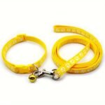 Pet Dog Collar And Leash Set, Cute Paw Pattern Nylon Dog Collar With Bell Long Dog Walking Leash - Image 16