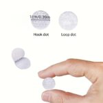 400Pcs (200 Pairs) Self-Adhesive Hook And Loop Dots, 0.99 Cm Diameter, White Nylon Magic Stickers For Classroom, Office, And Home Organization, Adhesive Dots | Easy Application Stickers | Nylon Adhesive Dots, Dot Stickers - Image 2