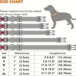 Mitooe 1Pc Reflective Dog Collar With Safety Locking Buckle, Adjustable Soft Neoprene Padded, Breathable Nylon, Striped Pattern, Polyester Material For Small To Large Dogs - Image 2