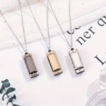 1Pc Mini Harmonica Necklace, 4-Hole 8-Note, Playable Melody, Multi-Color Options, Metal Polished Finish, Beginner Instrument, Ideal Christmas & Spring Festival Gift, No Bag Included - Image 14