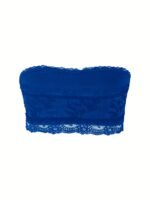 Plus Size Sexy Tube Bra, Women'S Plus Solid High Stretch Lace Strapless Bandeau Tube Bra - Image 11