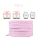 1 Pair Of Durable Polyester Elastic No-Tie Shoelaces With Secure Spring Buckles - Vibrant Colors, Stretchy & Non-Deformable For Sneakers And Casual Shoes, Casual Shoe Laces|Vibrant Shoelaces|Polyester Laces - Image 15