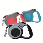 One Double Switch Pet Retractable Leash Colorful Bone Pattern Dog Nylon Rope - Image 14