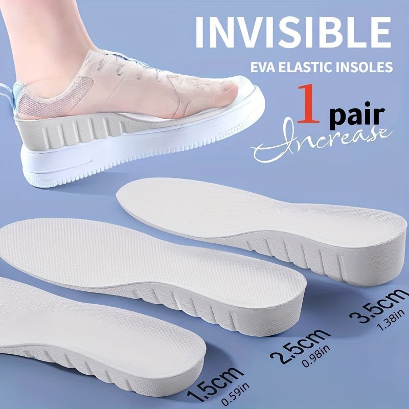 product-Fancyalgo-VirtualModelMatting-15b41cb0f2a041ea288c26aac0aafdb2.jpg 1Pair Invisible Heightening Breathable Comfortable Insoles For Women & Men - Image 1