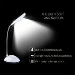 4 Colors Foldable Portable Led Desk Lamp Eye Care Student Learning Reading Led Desk Lamp Battery Powered - Image 12