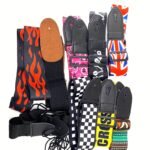 Guitar Strap, Classic Adjustable Cross Body Strap, Electric Guitar Classic Universal Tail Stud Strap - Image 4