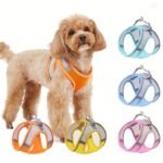 Comfy & Safe Pet Harness: Soft Mesh Cat & Dog Vest With Reflective Strip For Small Dogs
