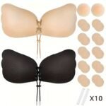Invisible Stick-On Lift Bra, Strapless Strappy Push Up Self-Adhesive Bra, Women'S Lingerie Accessories Sticky Bra,Strapless Sticky Bra Open Back Bra Invisible Bra Silicone Nipple Cover Women'S Push Up Bra - Image 11