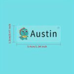 45/90/180Pcs Transparent Name Sticker Custom Stickers Waterproof Medium Size 3.4X1.2Cm Personalized Label For Schlool Stationery Waterbottle Office Supplies - Image 2