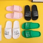 Women'S Flat Cartoon House Slippers, Solid Color Quick Drying Non-Slip Slides, Open Toe Bathroom Shoes - Image 2