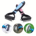 Pet Fur Knot Cutter Dog Grooming Shedding Tools Pet Cat Hair Removal Comb Brush Double Sided Pet Products Comb For Dog - Image 12