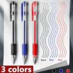 3 Pens + 15 Refills Gel Pen Set School Supplies Black Blue Red Ink Color 0.5Mm Ballpoint Pen Kawaii Pen Student School Office Stationery - Image 12