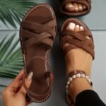 European And American New Large Size Women'S Shoes Ladies Flat Sandals Beach Slippers Summer