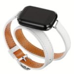 Double Tour Pu Leather Strap For Iwatch Ultra Band 49Mm 45Mm 42Mm 44Mm Series 8 7 6 Se 5 4 3 2 Iwatch 6 38Mm 40Mm Correa 41Mm - Image 4