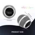 Bomge Sm58/Beta58/Beta87 Metal Mesh Replacement Head - Durable Iron Handheld Microphone Windscreen For Shure Blx4/Pgx4/Qlxd4/Slx4/Ulxd4, No Battery Needed, Professional Audio Equipment, Sleek Metallic Finish, Robust Construction - Image 4