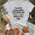 Plus Size Casual Tee, Women'S Plus Letter Print Short Sleeve Round Neck Slight Stretch T-Shirt