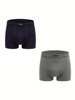1Pc 2/3Pcs Men'S Plus Size Boxers Briefs, Cotton Briefs, Fashion Plain Color Breathable Comfortable Underwear - Image 5