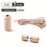 1 Pair Of Free-To-Take-Off Shoe Laces With Capsule Buckle And Elasticity, Lazy Person'S Laces, Fashionable Laces Suitable For Board Shoes And Sports Shoes - Image 11
