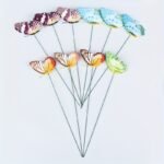10Pcs Colorful Luminous Butterfly Stakes, 3D Artificial Butterfly Decor, Garden & Patio Decor, Random Pattern - Image 8