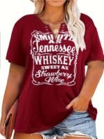 European And American Women'S Plus Size Fashion Casual Vacation T-Shirt Top - Image 7