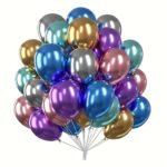 30Pcs, 5-Inch Chrome Balloons - Perfect For Birthday, Wedding, Graduations, Anniversaries, And More For Halloween Christmas Easter Gift -Winter, New Year, Easter Room Decor - Image 11