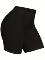 Plus Size Sexy Shapewear Bottoms, Women'S Plus Solid Seamless Tummy Control Shapewear Shorts - Image 9