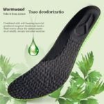 1Pair Sports Shock Absorption Insoles, Breathable Green Memory Foam Shoes Pads - Image 6