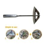 1/2Pcs, All-Steel Hardened Hollow Hoe, Handheld Weeding Rake For Vegetable Farming And Garden Agriculture Tools - Image 6