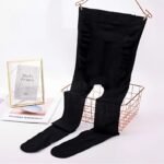 Plus Size Basic Pantyhose, Women'S Plus Solid High Waist Stretchy Sheer Mesh Tights - Image 3