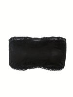 Plus Size Sexy Tube Bra, Women'S Plus Solid High Stretch Lace Strapless Bandeau Tube Bra - Image 7