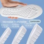 1Pair Invisible Heightening Breathable Comfortable Insoles For Women & Men - Image 2