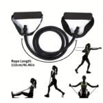 1Pc 5-Level Resistance Bands With Handles For Home Workouts And Strength Training - Perfect For Yoga, Pilates, And Boxing - Image 2