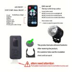 1Pc Voice-Controlled Rgb Disco Ball Light With Remote - 7 Modes, Usb Powered, Color-Changing Led For Home, Parties, Karaoke, Weddings Sleek Black Design With Adjustable Stand - Image 9