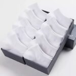5/10/12 Pairs Unisex Comfort Ankle Socks - Soft Black Polyester Blend, Solid Color Low-Cut Design For Men & Women, Machine Washable, Cute Socks - Image 5